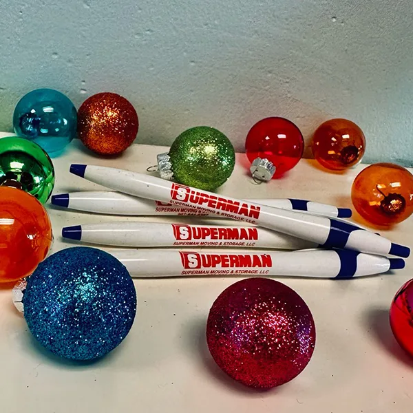 Superman Moving Set of 10 Office Pens