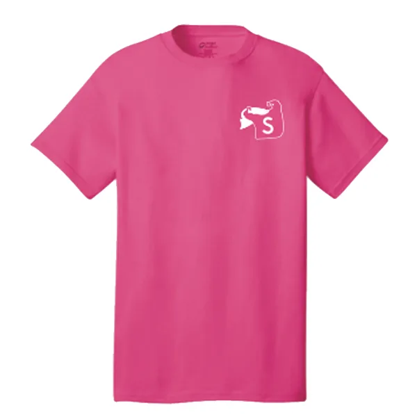 Superman Moving Pink Breast Cancer Awareness Tee