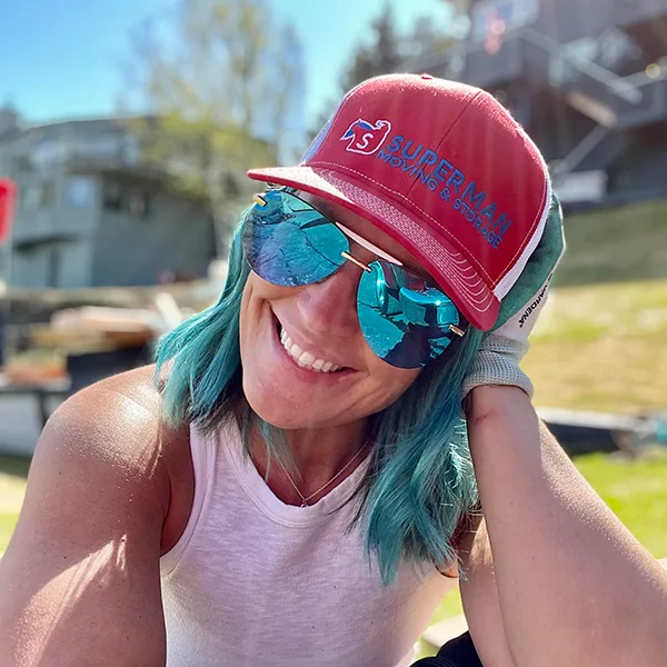 Superman Moving Red Trucker Hat